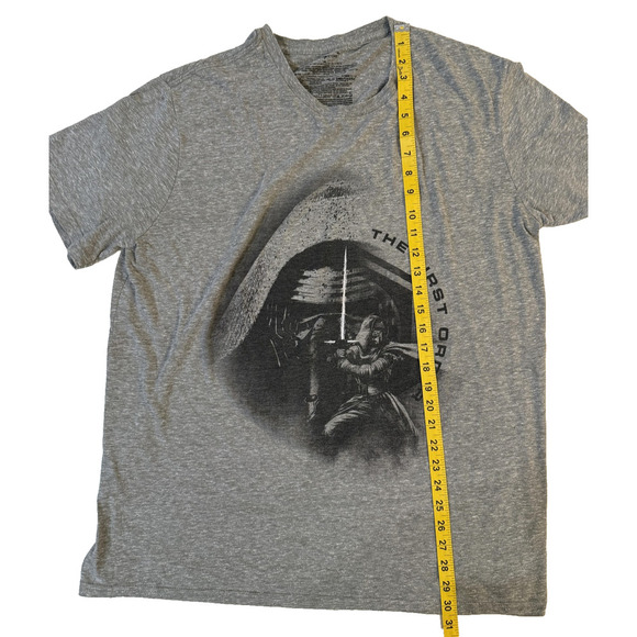 Disney Star Wars Shirt Mens XL Gray The First Order Kylo Ren Tee Movie Graphic - Picture 5 of 6